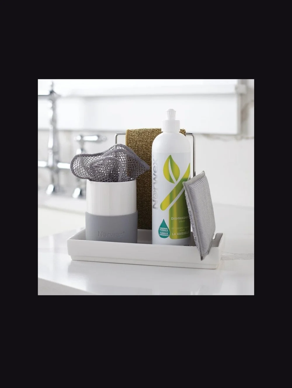 New In Package Norwex Netted Dish Cloths Grey 2 Pack Kitchen Graphite Microfiber